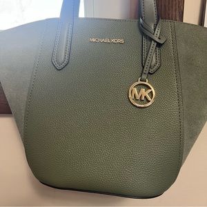 Michael Korda small leather tote